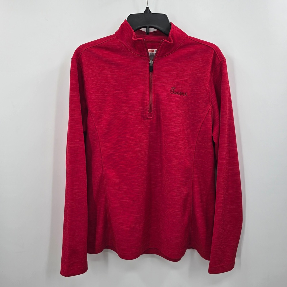 Oobe Hydrovent Chick-fil-A Red Quarter Zip Pullover Womens Large Athletic Top